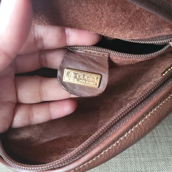 Gucci Round Brown Leather Crossbody Bag - Picture 14 of 16